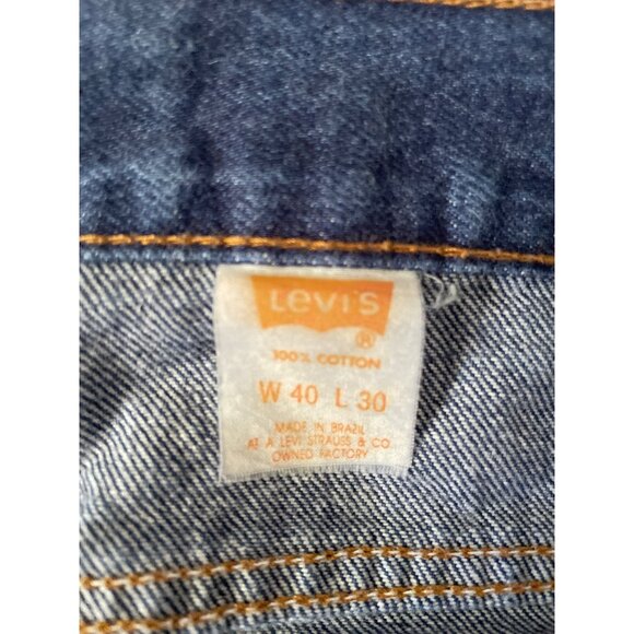 Vintage Levis 505 Mens Jeans W40 L30 Straight Fit Blue Denim 100% Cotton 90s - Picture 4 of 5